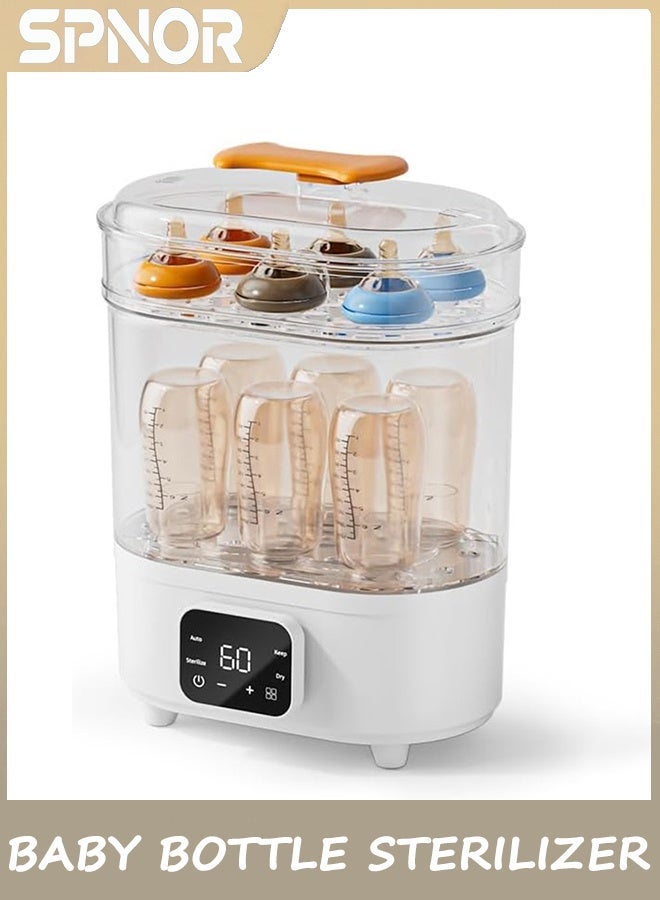 Spnor Bottle Sterilizer and Dryer, Electric Steam Baby Bottle Sterilizer, 4 IN 1 Bottle Sanitizer for Baby Bottles, Pacifiers, Pump Parts, Large Capacity 6 Bottles - Image 1